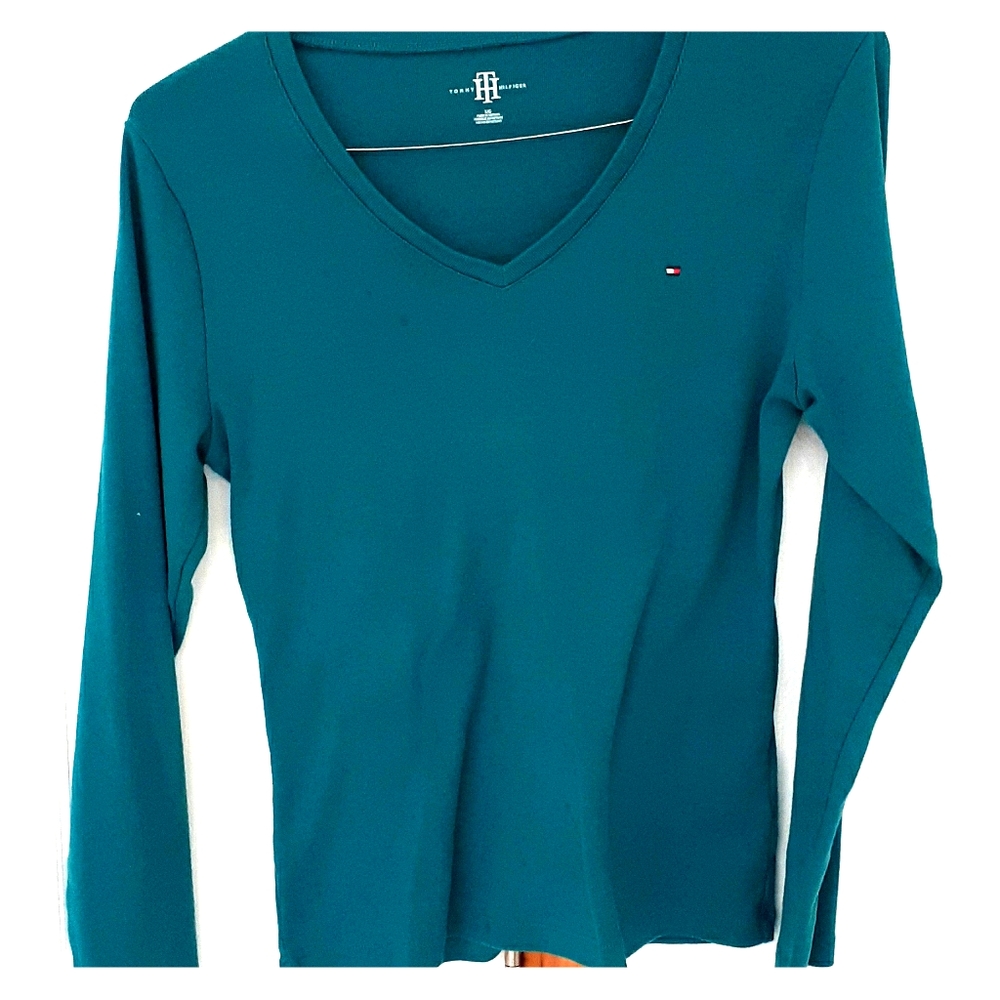 Tommy Hilfiger Long Sleeved Green Shirt
